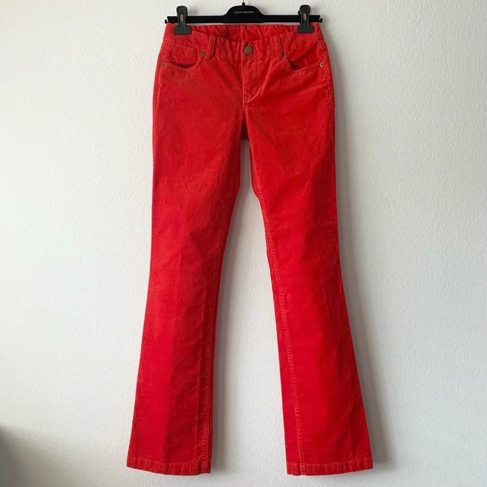 New J. Crew corduroy pants in red